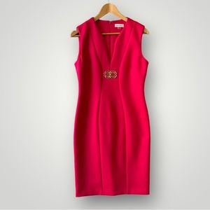 Calvin klein Pencil Dress Women Size 10 Pink